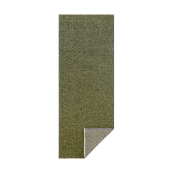 Covor tip traversă cu 2 fețe Hanse Home Duo, 80x200 cm, verde-image-2