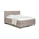 Pat boxspring taupe cu spațiu de depozitare 160x200 cm Elva Bold – Bonami Selection