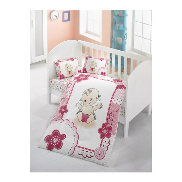 Lenjerie de pat cu cearșaf Baby, 100 x 150 cm