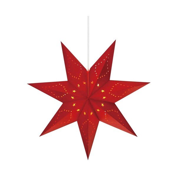 Decorațiune luminoasă de Crăciun roșie suspendată Saturnus – Markslöjd