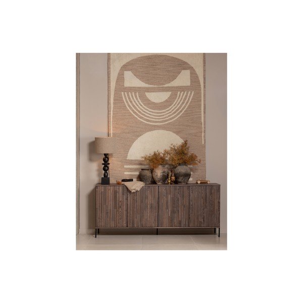 Comodă maro cu aspect de lemn de frasin 200x85x44 cm Gravure – WOOOD-image-4