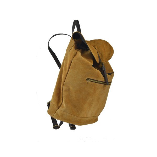 Rucsac din piele Chicca Borse Inna, caramel-image-2