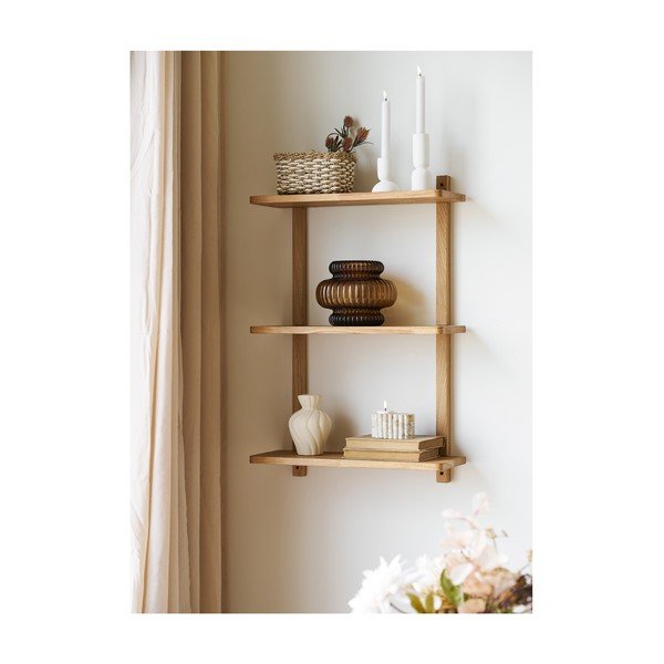 Raft în culoare naturală etajat din lemn de stejar 20 cm Townsville – House Nordic-image-1