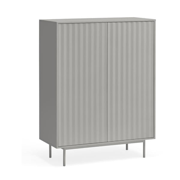 Comodă gri înaltă 97x130 cm Sierra – Teulat-image-2