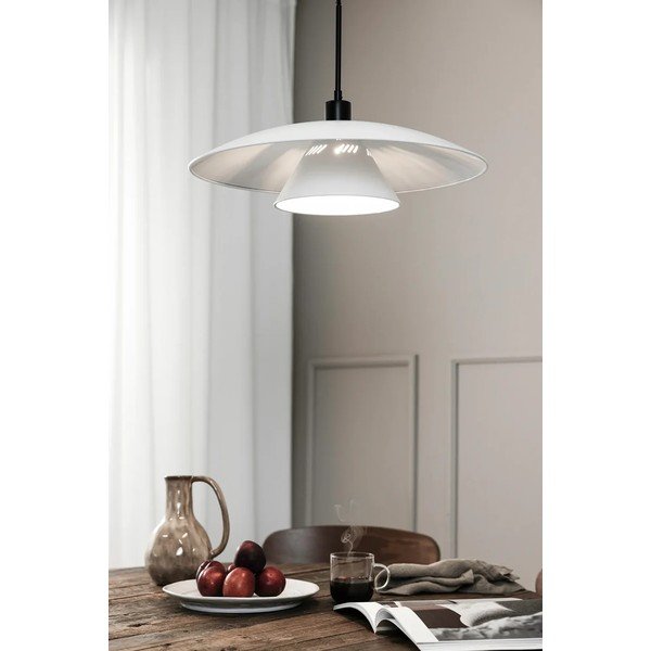 Lustră neagră-albă cu abajur din metal ø 50 cm Millinge – Markslöjd-image-2