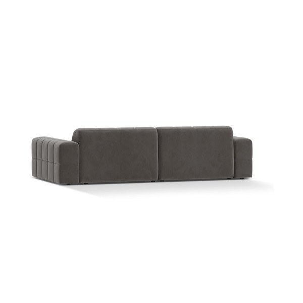 Canapea gri cu tapițerie din catifea 252 cm Chicago – Cosmopolitan Design-image-2