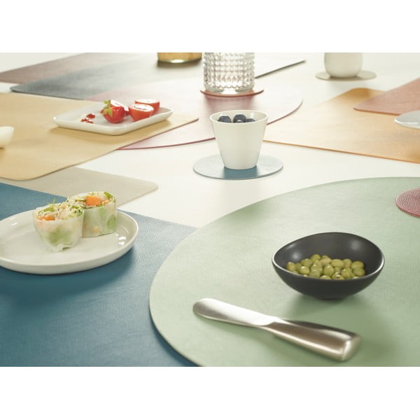 Suport farfurie din imitație de piele ZicZac Togo, 33 x 45 cm, gri-image-1