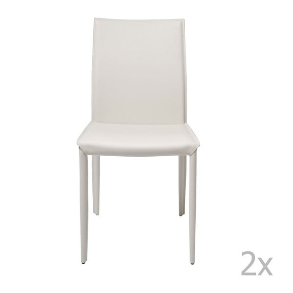 Set 2 scaune Kare Design Milano, alb
