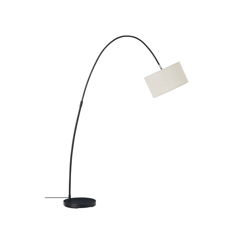 Lampadar alb/negru cu structură flexibilă din material textil (înălțime 145 cm) Arc – Ellos Home