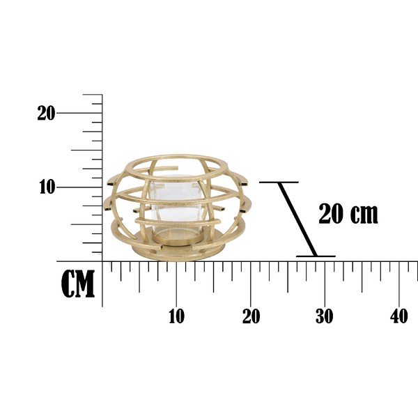 Sfeșnic Mauro Ferretti Agnese, ø 20 cm, auriu-image-2