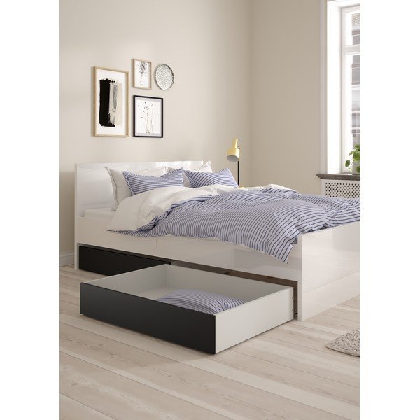 Sertare sub pat negre 2 buc. Naia – Tvilum-image-1