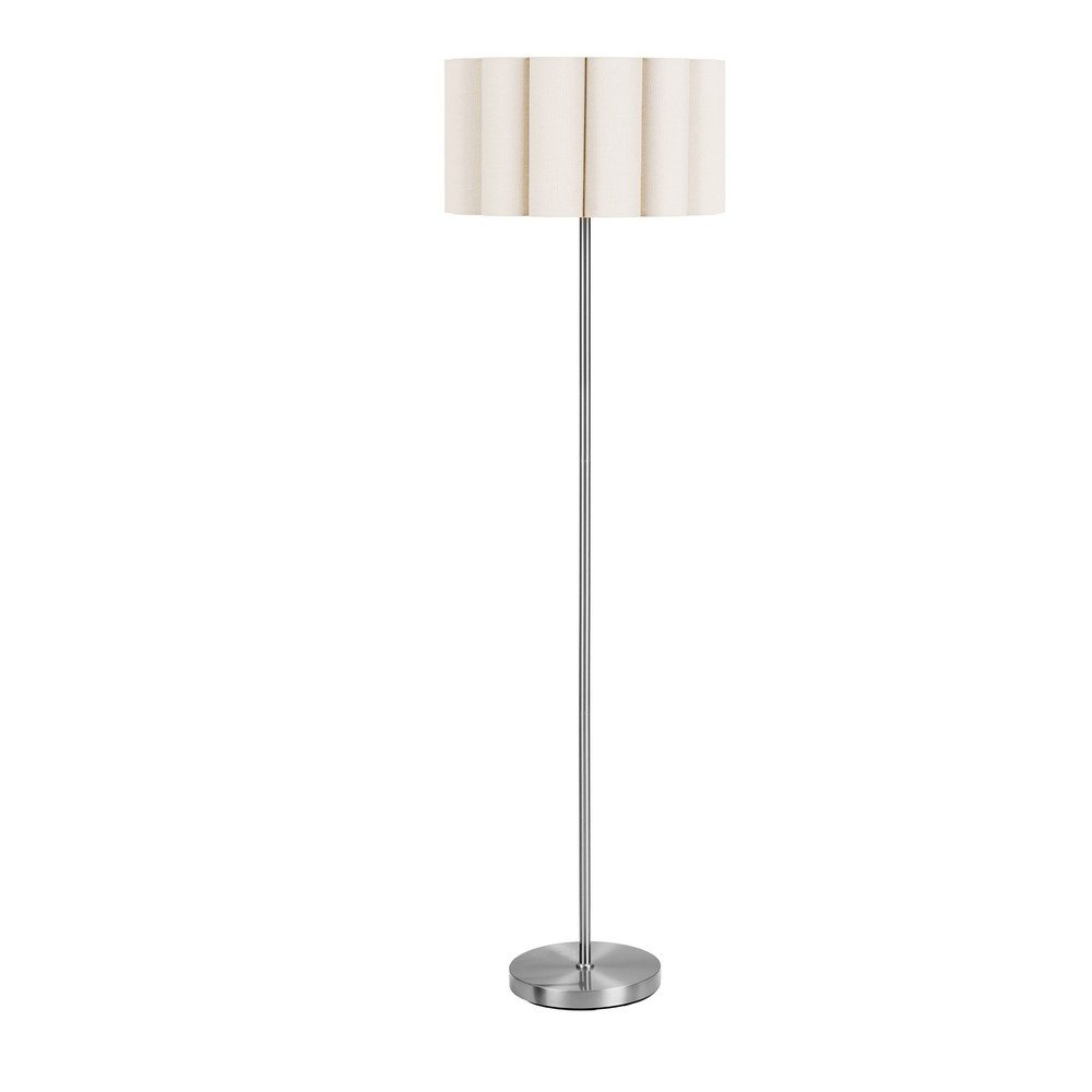 Lampadar bej/argintiu din in (înălțime 150 cm) Wattom – House Nordic