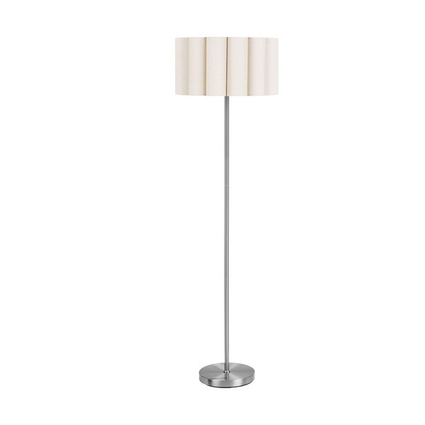 Lampadar bej/argintiu din in (înălțime 150 cm) Wattom – House Nordic