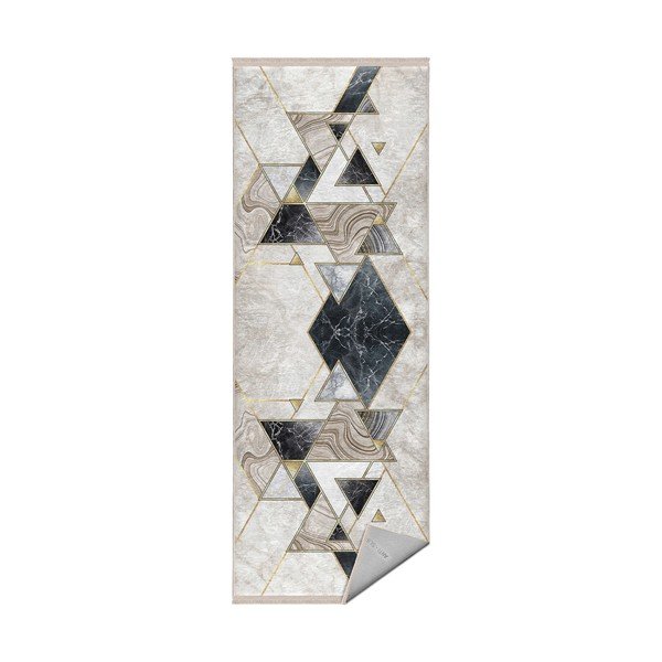 Covor bej de tip traversă 80x200 cm – Mila Home