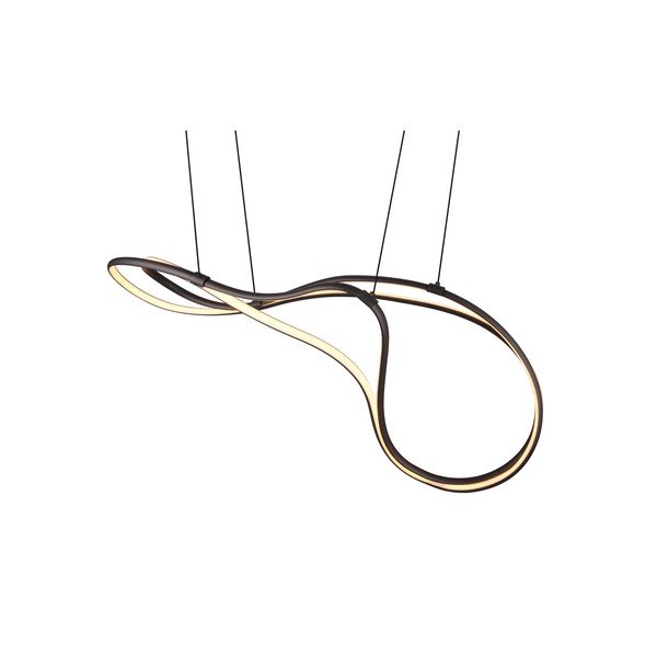 Lustră neagră LED cu abajur din metal Nala – Trio Select-image-2