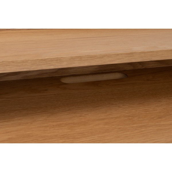 Birou de tip secretaire cu blat cu aspect de lemn de stejar 60x120 cm Giorgio – White Label-image-4