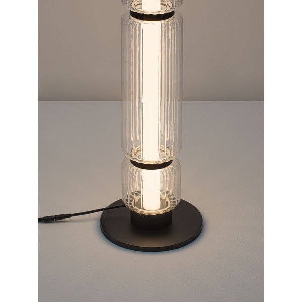 Lampadar negru mat LED din sticlă (înălțime 123 cm) Liesa – Nova Luce-image-1