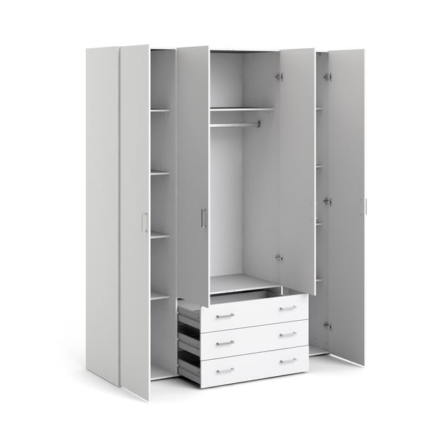 Șifonier alb 154x200 cm Space – Tvilum-image-3