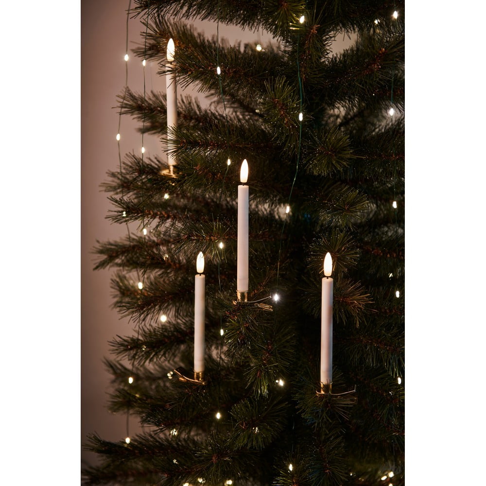 Set 10 decorațiuni cu lumini LEDSirius Sille, înălțime 11 cm