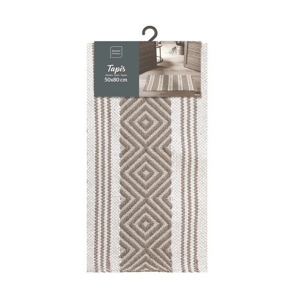 Covor în culoare naturală lavabil din amestec de bumbac 50x80 cm Murano – douceur d'intérieur-image-4