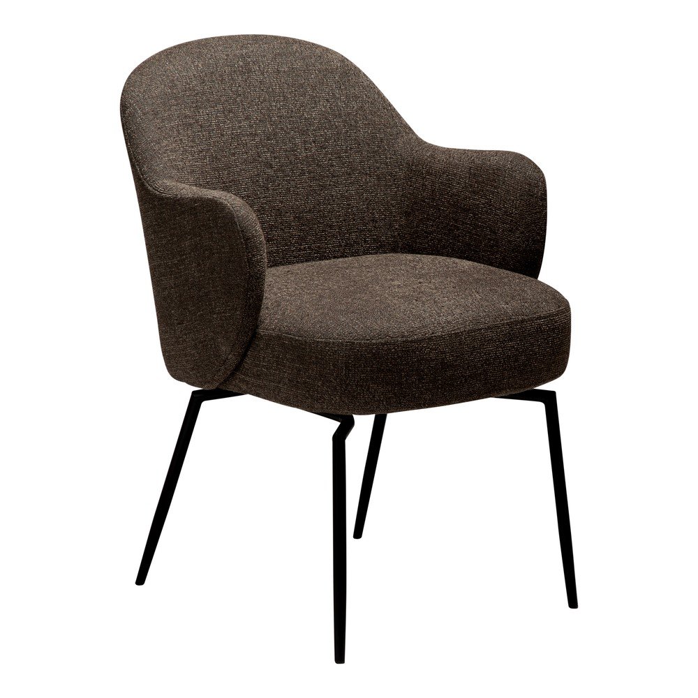 Scaun de living maro cu cotiere/rotativ Bae – DAN-FORM Denmark