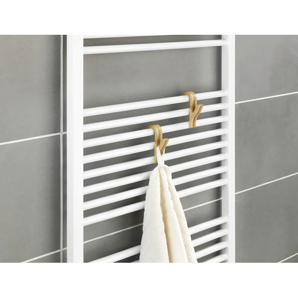 Cârlige în culoare naturală 2 buc. suspendate din bambus – Wenko-image-3