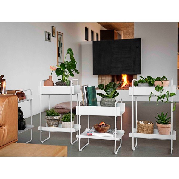 Masă consolă gri deschis din metal 24x48 cm A-Console – Zone-image-1