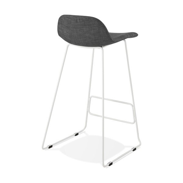 Scaun de bar cu picioare albe Kokoon Vancouver, înălțime 76 cm, gri-image-3
