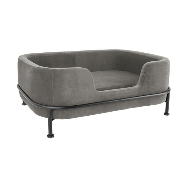 Pat pentru animale de companie gri din catifea universal 42x63 cm Puffed – Leitmotiv-image-2