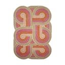 Covor roz țesut manual din lână 140x200 cm Spiral Shaped  – Flair Rugs