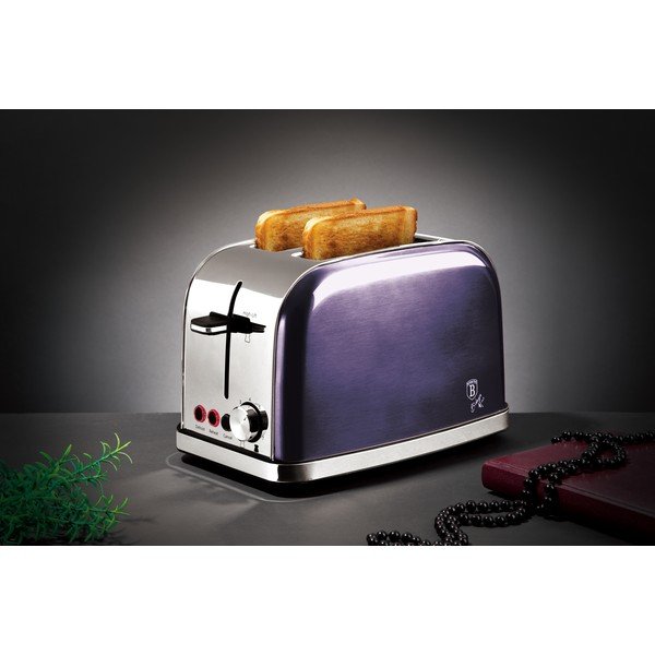 Prăjitor de pâine violet Purple Metallic Line - BerlingerHaus-image-1