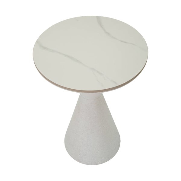 Măsuță auxiliară rotundă cu blat ceramic ø 44 cm Fush – Mauro Ferretti-image-2