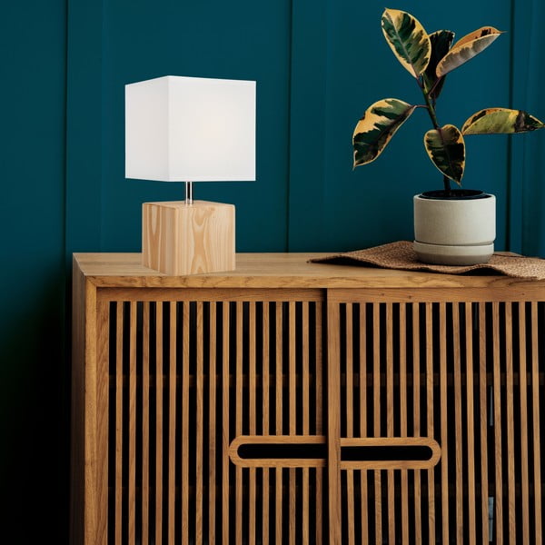 Veioză maro deschis cu abajur textil (înălțime 29,5 cm) Natura – LAMKUR-image-3