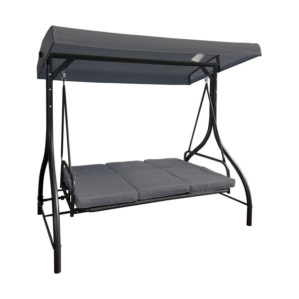 Balansoar de grădină gri din metal Paris – Rojaplast-image-1