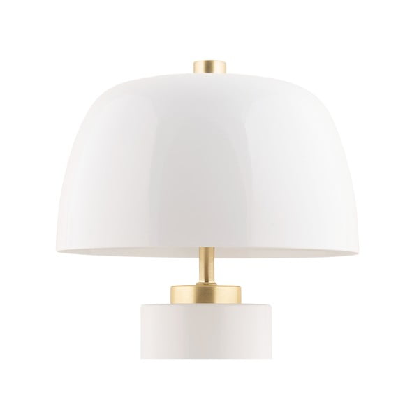 Veioză albă LED cu intensitate reglabilă cu abajur din metal (înălțime 30 cm) Freya – Leitmotiv-image-3