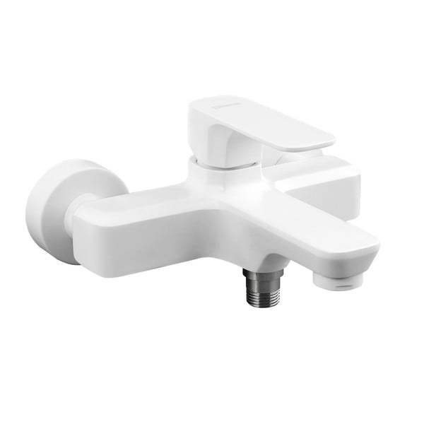 Baterie albă pentru cadă cu montare pe perete (2 ieșiri) Spy – Sapho