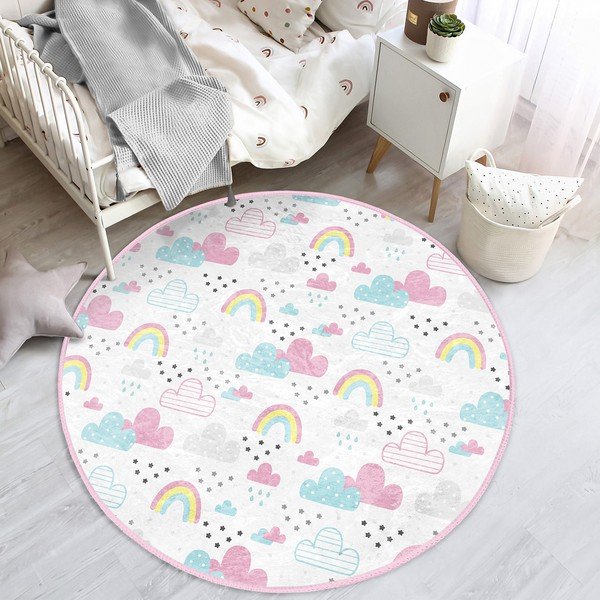 Covor pentru copii alb ø 120 cm Comfort – Mila Home-image-3