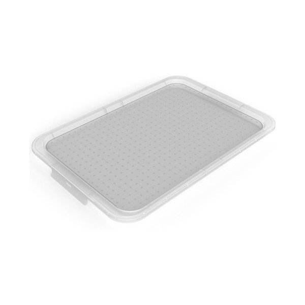 Capac pentru cutie de depozitare alb din plastic 57x39x3 cm Albris – Rotho