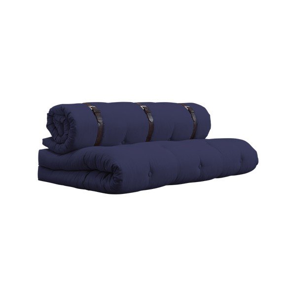 Canapea extensibilă cu detalii din piele Karup Buckle Up Navy-image-3