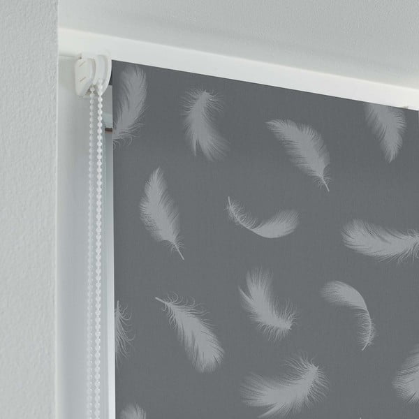 Jaluzea gri din material textil 60x90 cm Envolea – douceur d'intérieur-image-1