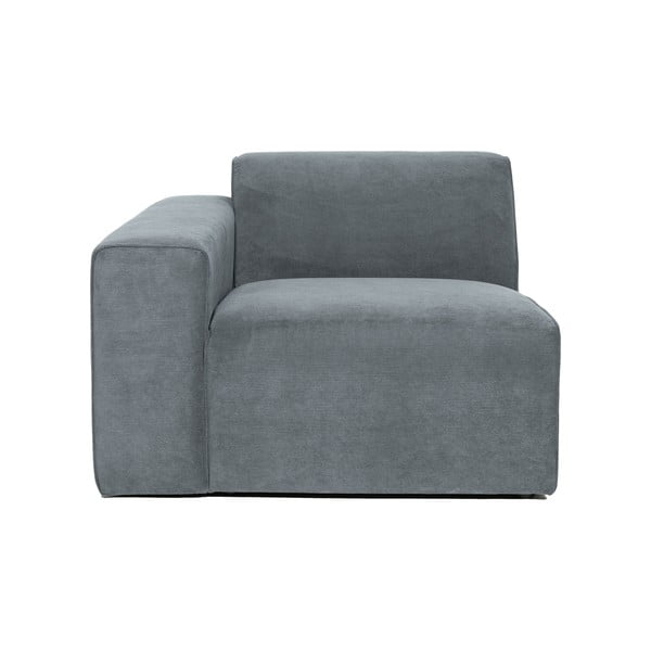 Modul pentru canapea gri cu tapițerie din catifea reiată  (cu colț pe partea stângă ) Sting – Scandic