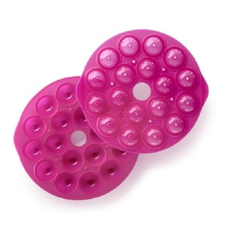Formă din silicon pentru cake pops Lékué Pops, ⌀ 26,5 cm, roz