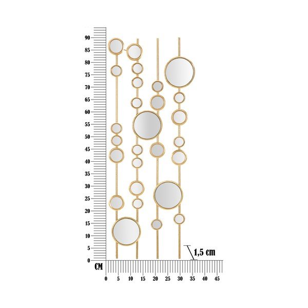 Decorațiune de perete din metal 35,5x90 cm Small Mirros - Mauro Ferretti-image-4