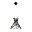 Lustră neagră cu abajur din metal ø 34 cm Kirpi – Opviq lights
