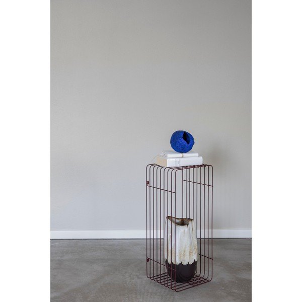 Raft burgundy etajat din metal 70 cm Wire – Mette Ditmer Denmark-image-4