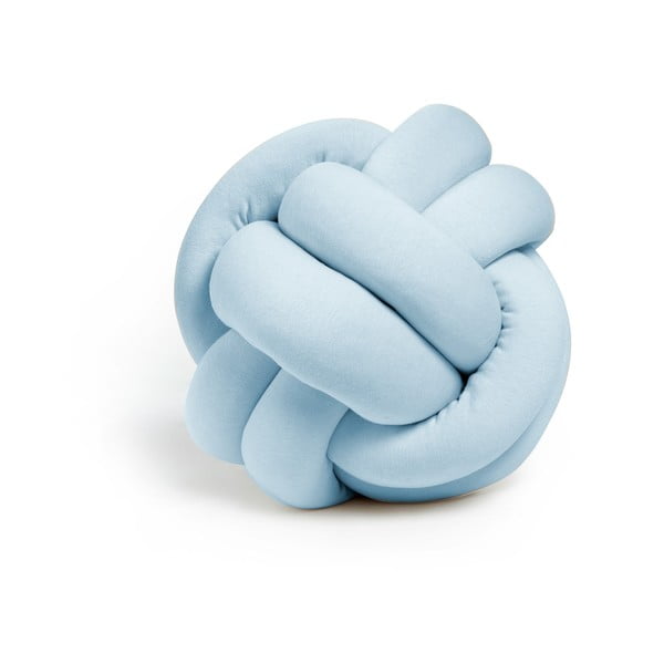 Pernă decorativă Knot, ⌀ 25 cm, albastru