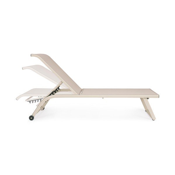 Șezlong de grădină în culoare naturală din metal Taylor – Bizzotto-image-3