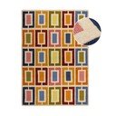 Covor țesut manual din lână 160x230 cm Retro Blocks – Flair Rugs