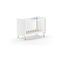 Pătuț alb din lemn masiv de pin 60x120 cm BILLY – Vipack