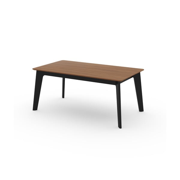 Masă de dining în culoare naturală extensibilă cu blat cu aspect de lemn de nuc 100x180 cm Shadow – TemaHome-image-2